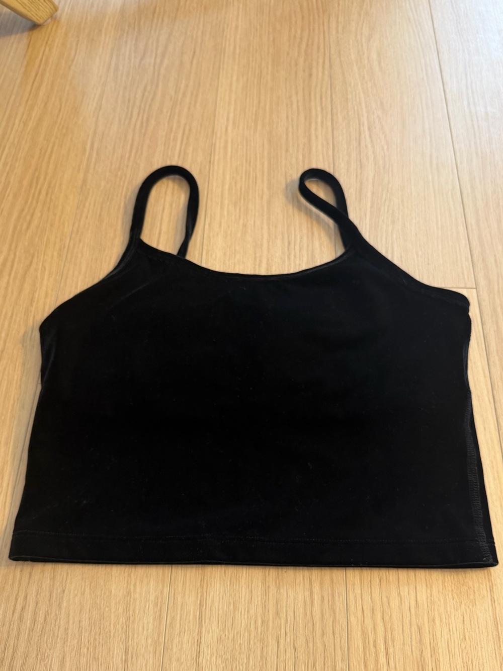 Perfect Condition-Beyond Yoga Black Velvet Workout Top